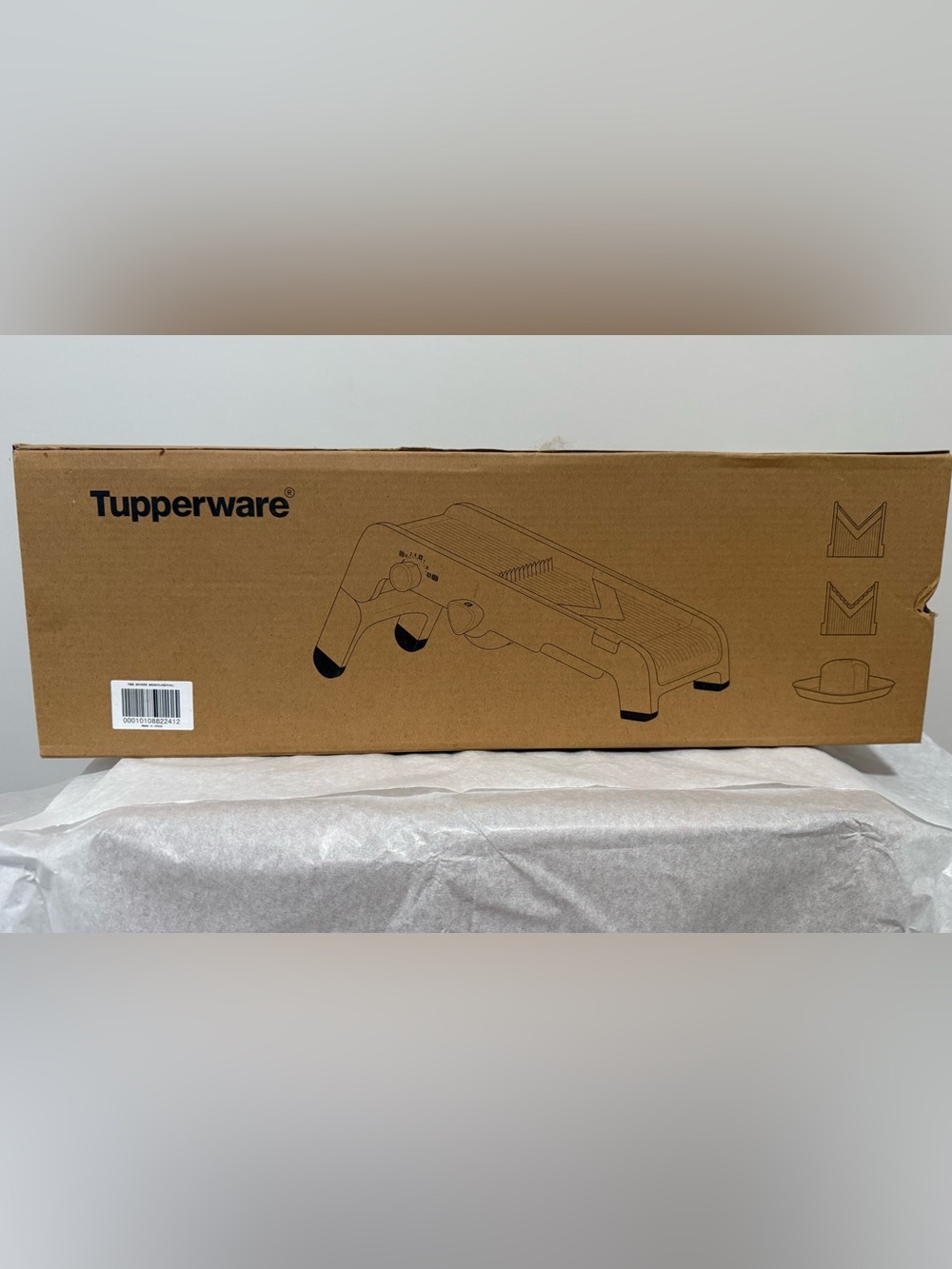 Tupperware Time Savers Mandoline Slicer NIB White Chili